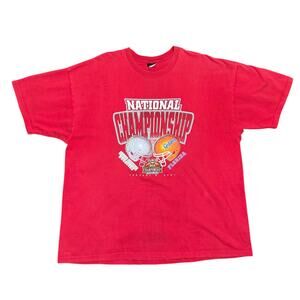 Starter 2007 BCS National Championship Ohio State vs Florida Tee XL Red